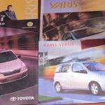 Toyota Yaris Yaris Verso 5 db prospektusa. Prospektus szett 518 fotó