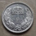 1916 - KB 1 KORONA !! RITKA év EXTRA ezüst fotó