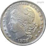 1878-as amerikai Goloid Dollar mintaérme (másolat) 250420 946 fotó