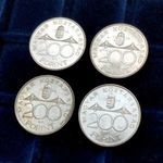 4db Ezüst 200 Forint 200Ft-os 1994 - NAGYON SZÉPEK! fotó