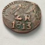 Mexikó, 2 reales 1813 érme (ritkább) fotó