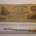 Vonat vonaljegy, 1 $ USA 1873 - South Carolina Rail Road Company fotó
