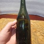 Retro dombornyomott hosszúnyakú sörösüveg Budapest Dreher Kispest-kőbánya serfőzde 0, 45l szép fotó