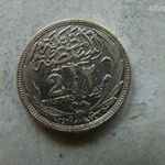 EZÜST EGYIPTOM 2 PIASTRES, 1916. 1 DB. 2, 8 GR. fotó