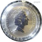 1 dollár Ausztrál Kenguru 1993 1 uncia ezüst érme – .999 finomság, kapszulában 250503 203 fotó