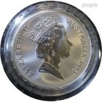 1993 Ausztrál Ezüst Kenguru 1 uncia (999 ezüst) – Fordított Proof – RRR UNC 250509 149 fotó