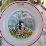 Kis vakond Zsolnay porcelán mesetányér Lali felírattal fotó