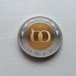 100 forint pénz érme 2005 - UNC - tükörveret PP fotó