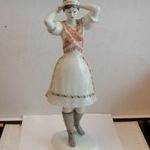 HOLLÓHÁZI PORCELÁN HATALMAS NŐ FIGURA 30 CM fotó