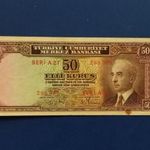 Törökország 50 kurus L.1930 VF+ - Not issued - / RITKA!! / -Olvasd el a termékleírást!!!!- fotó