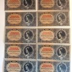 10 DARAB HASZNÁLT 1946-OS TÍZEZER MILPENGŐ BANKJEGY (XF+) (A079) fotó