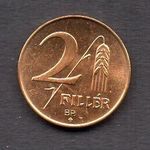 2 fillér 1947 rozettás UNC fotó