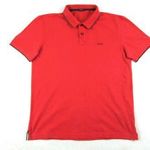 EREDETI HUGO BOSS SLIM FIT (L) ELEGÁNS RÖVID UJJÚ *NAGYON EXTRA* FÉRFI *MINŐSÉGI* GALLÉROS PÓLÓ fotó