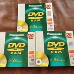 3 db bontatlan, fóliás, Panasonic DVD ram, 120 perces, Japán fotó