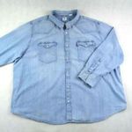 EREDETI LEVIS (4XL / 5XL) *EXCLUSIVE* HOSSZÚ UJJÚ FÉRFI *MINŐSÉGI* VILÁGOSKÉK FARMERING fotó