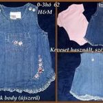 H&M koptatott farmer ruha 0-3hó 62 fotó