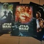 LUCASFILM -STAR WARS -dedikált certifikált fém tábla plakát gyűjtemény EREDETI CSOMAGOLÁS 5DB EGYBE fotó