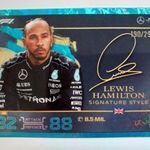 2024 Topps Turbo Attax F1 Lewis Hamilton signature style számozott kártya. fotó