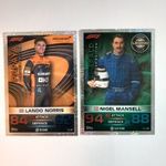 2023 Topps Turbo Attax F1 limited Norris Mansell 2db. kártya. fotó