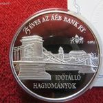 75. ÉVES AZ ÁÉB. BANK RT. EMLÉKÉREM 1997 EZÜST: 33, 6g/925 PP, nagyon enyhe oxidfolt fotó