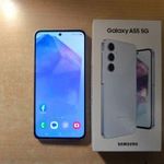 Samsung Galaxy A55 5G 8/128GB Dual Újszerű IceBlue Garis ! fotó