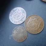 Román 2 Bani 1880 és 2 db 5 Bani 1882, 1884-ből egyben eladó! fotó