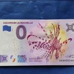 FRANCIAORSZÁG 0 EURO 2024 AKVÁRIUM LA ROCHELLE TŰZHAL! RITKA EMLÉK PAPÍRPÉNZ! UNC! fotó