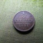 1/2 KREUZER 1851 A fotó