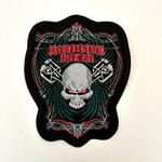 Ruhára vasalható motoros folt rávasaló felvarró koponya skull 295x235mm fotó