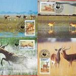 1987. Zambia , WWF Vízi antilop sor CARTE MAXIMUM fotó