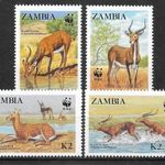 1987. Zambia , WWF Vízi antilop sor ( 9, 50 € ) fotó