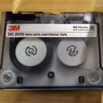3M Mini Data Cartridge Tape, szalagos kazetta, retro adatmentés, 40 Mb/db, 5 db egyben fotó