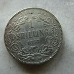 EZÜST DÉL AFRIKA 1 SHILLING, 1897. 1 DB. 5, 66 GR. fotó