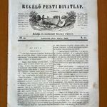 1844 Regélő Pesti Divatlap. Szerk. Garay János KORÁNAK MEGHATÁROZÓ SZÉPIRODALMI MŰVÉSZETI FOLYÓIRATA fotó