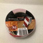 Veszélyt jelző ragasztószalag - piros / fehér - 50 mm x 33 m Sérült fotó