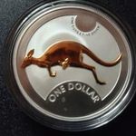 Australia 2006 Kangaroo Silver 1-uncia aranyozott. fotó