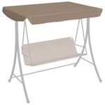 vidaXL tópszínű csere ponyva kerti hintaágyhoz 150 x 105 cm tető méretű fotó