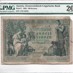 100 korona 1902 PMG tokban Nagyon ritka fotó