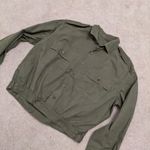 Vintage férfi S-es katonai ing-dzseki khaki zöld ., nyári fotó