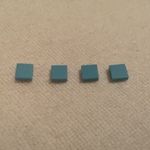 Eredeti Lego - Maersk kék - 1x1 lapos elem - csempe fotó