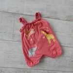 F&F rózsaszínes állat mintás playsuit 3-6 hó fotó