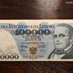 Lengyelország 100 000 Zloty 1990 fotó