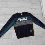 PUMA fekete-sötétzöld pulóver S-es fotó