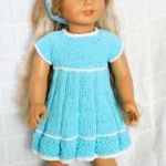 Kötött babaruha szett American Girls, Götz, Designa Friend és hasonló alkatú 45 cm-es babára 3 fotó