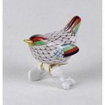 1U328 Garden mintás Hollóházi porcelán madár figura 7.5 cm fotó