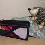 FOSSIL vidám színösszeállítású valódi bőr, elegáns pénztárca fotó
