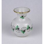 1V678 Petrezselyem mintás kisméretű Herendi porcelán ibolyaváza 6.8 cm fotó