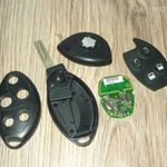 Peugeot 807 gyári 4 nyomógombos bicskakulcs kulcs + elektronika fotó