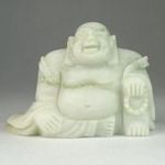 0R127 Márvány nevető Buddha szobor fotó