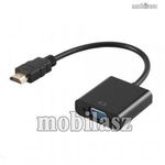 UNIVERZÁLIS HDMI / VGA adapter kábel - HDMI-ről VGA-ra alakítja a jelet, max 1080P, 25cm hosszú -... fotó
